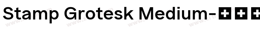 Stamp Grotesk Medium字体转换